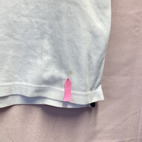 Nautica Classic Fit Short Sleeve Dual Tipped Collar Polo Shirt Men Medium White - Picture 2 of 16